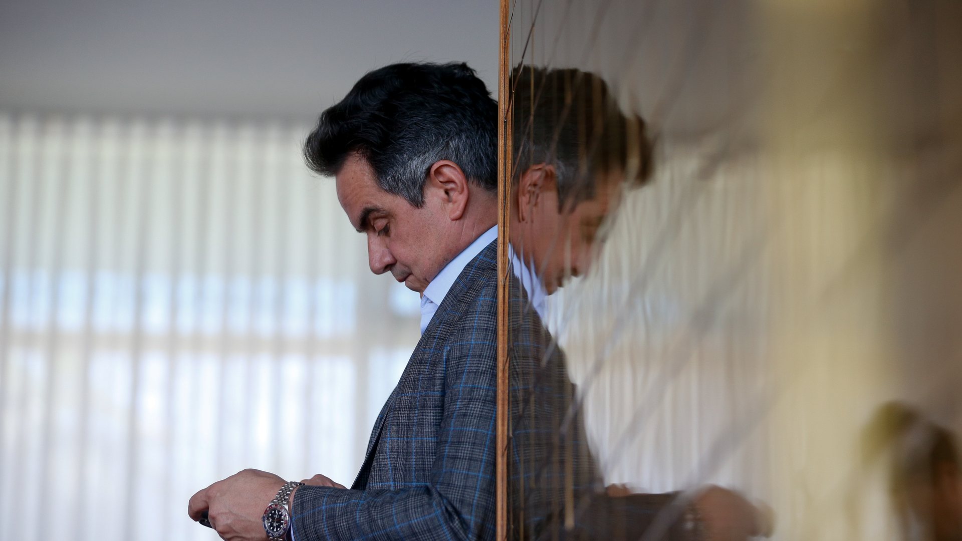 O senador Ciro Nogueira, em seu gabinete: contrato veio dois meses depois de proposta de emenda favorável à Refit - Pedro Ladeira/Folhapress