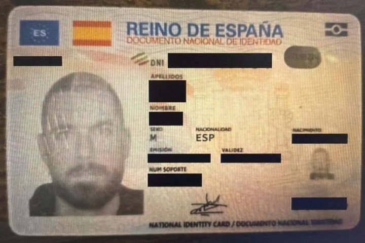 A identidade espanhola que João Guilherme usou para se estabelecer na Itália, onde finalmente foi preso em 27 de junho - Crédito: Reprodução
