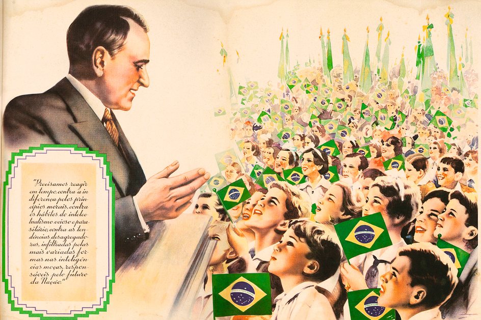 Página de A cartilha de Getúlio Vargas: o país mudou, mas seus símbolos, como a cordialidade brasileira, persistem, apesar de vivermos em um dos ambientes mais violentos do mundo - CRÉDITO: HISTORY & ART COLLECTION_ALAMY_FOTOARENA