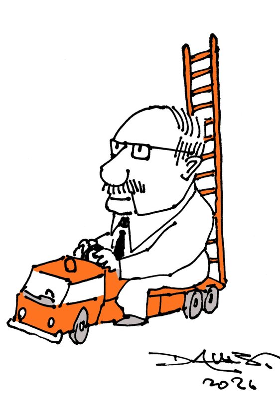 "Quando eu quis implantar um código de conduta na firma, meus colegas me chamaram pelas costas de 'Frachin'. Agora está ainda pior." - Crédito: André Dahmer