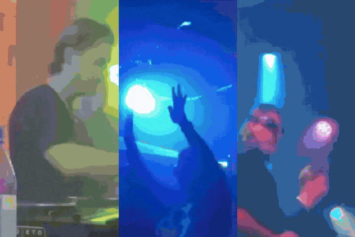 Cenas da festa, publicadas por uma convidada no TikTok. "Quem é essa puta?", perguntou Vorcaro, quando descobriu que o vídeo havia sido postado - Crédito: Reprodução