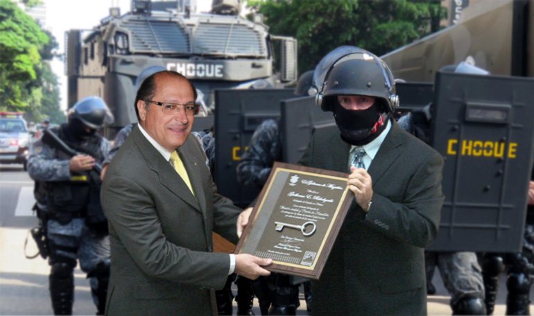 Imagem Alckmin envia Tropa de Choque para evitar greve da PM em São Paulo