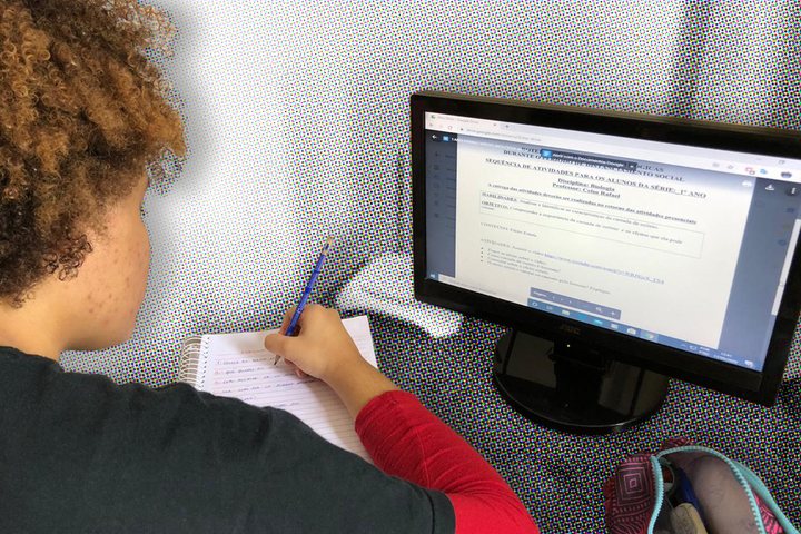 Imagem Ensino a distância, dificuldades presenciais