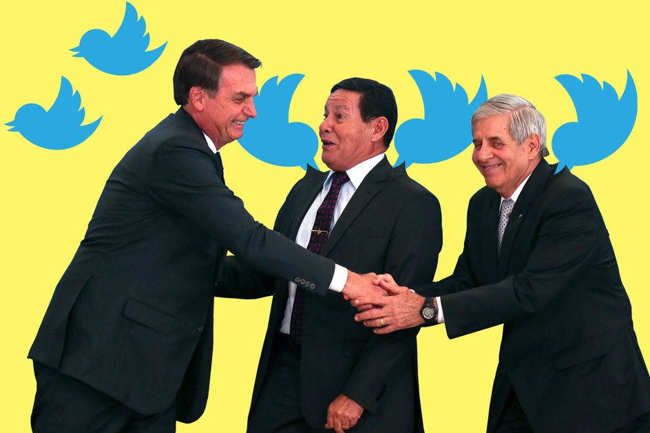 Imagem Os generais tuiteiros de Bolsonaro