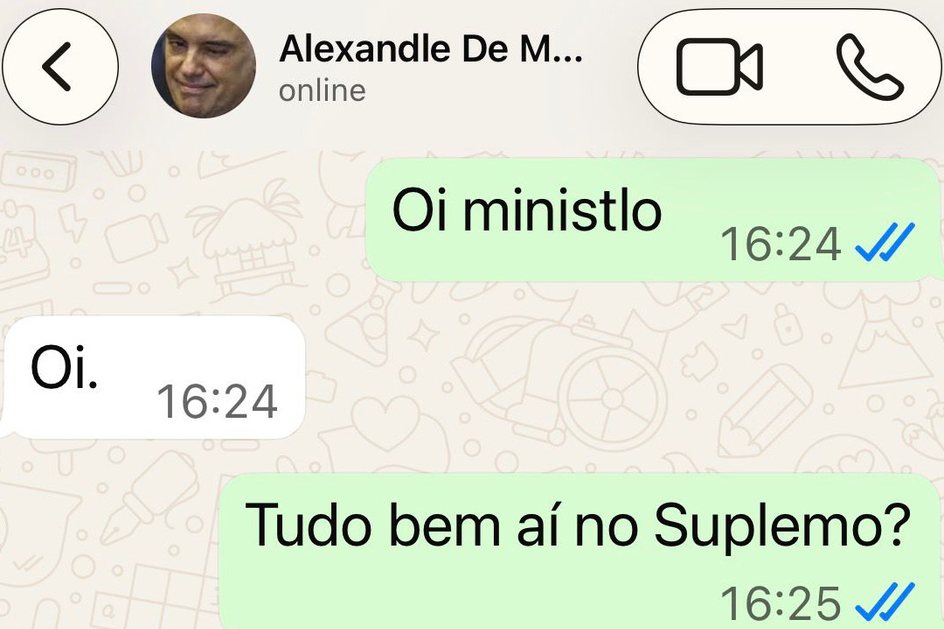 Imagem Exclusivo: Vorcaro também usava língua do “L” em tlocas com Alexandle de Molaes