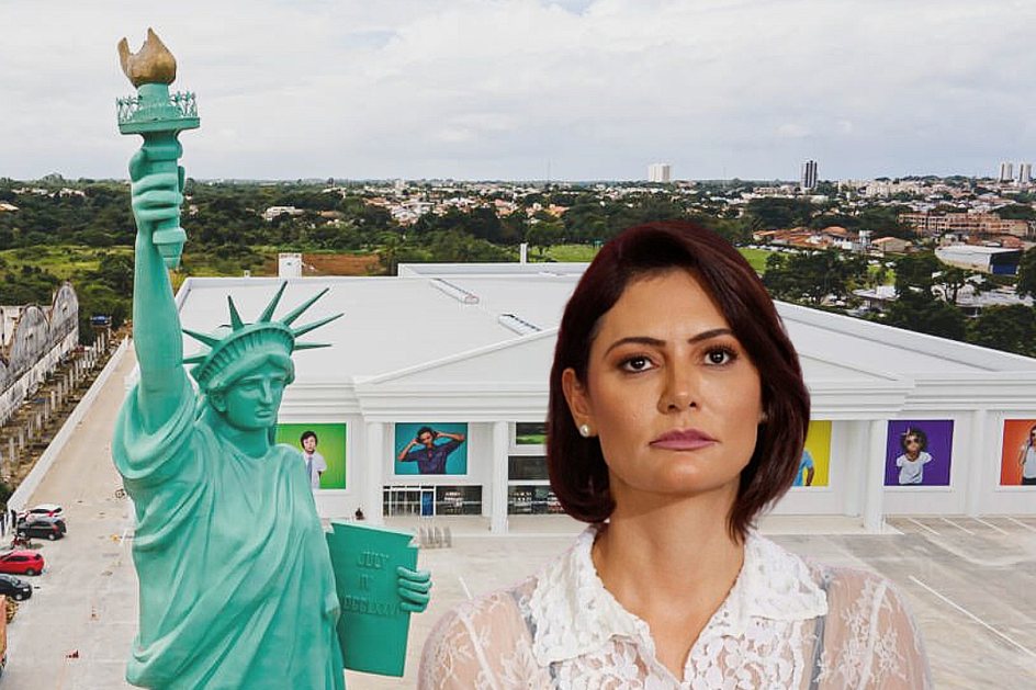 Imagem Após autorização de domiciliar para Bolsonaro, Michelle pede asilo político na Havan