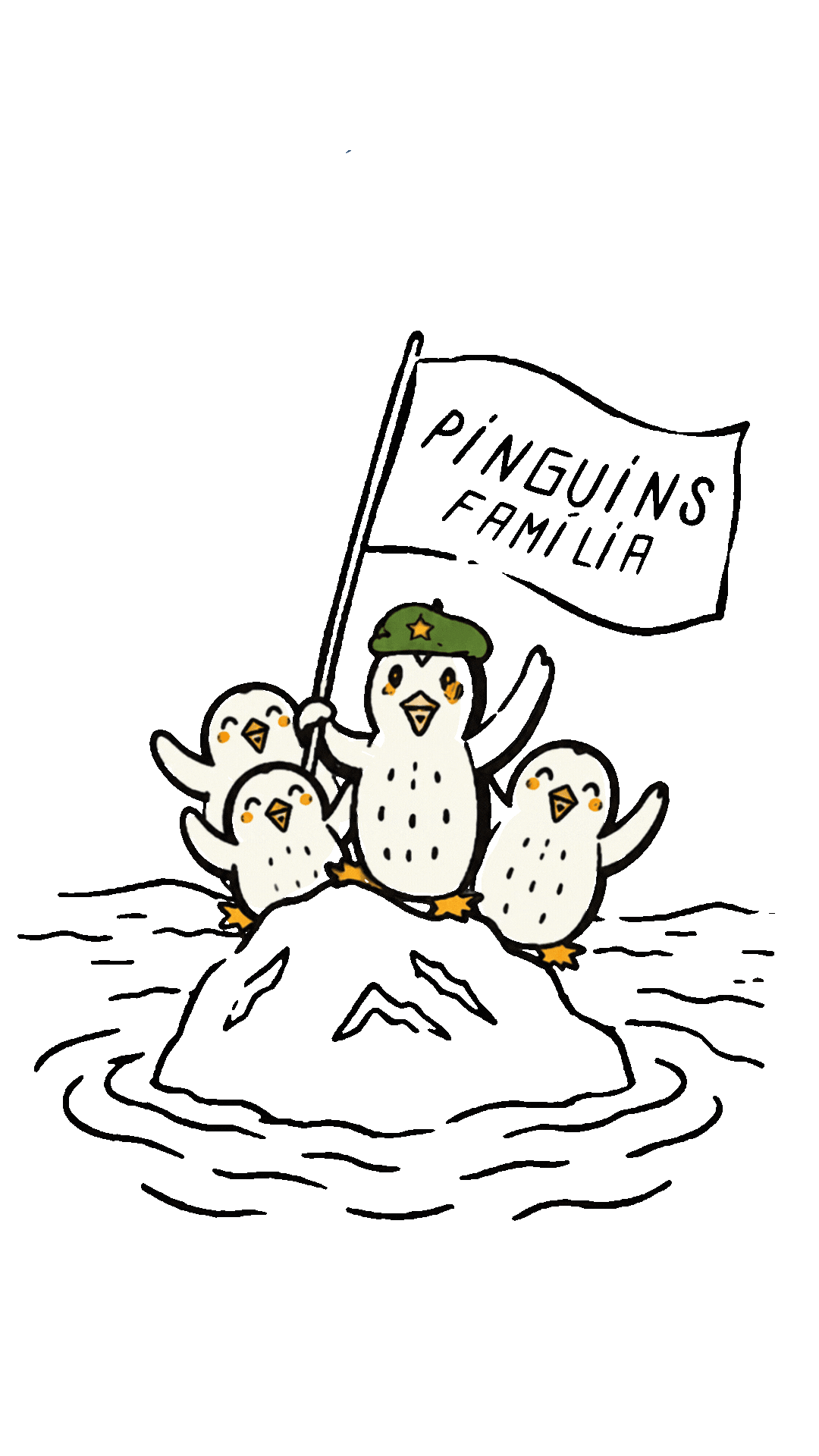 Imagem Pinguins família