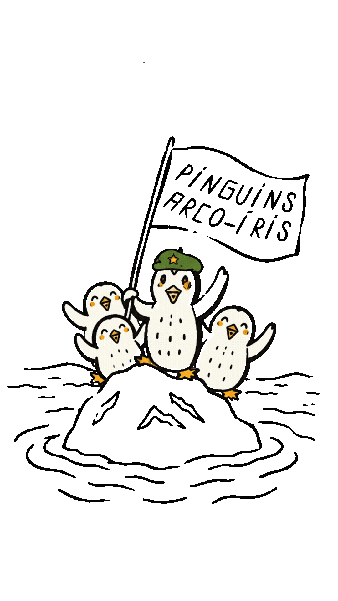 Imagem Pinguins arco-íris