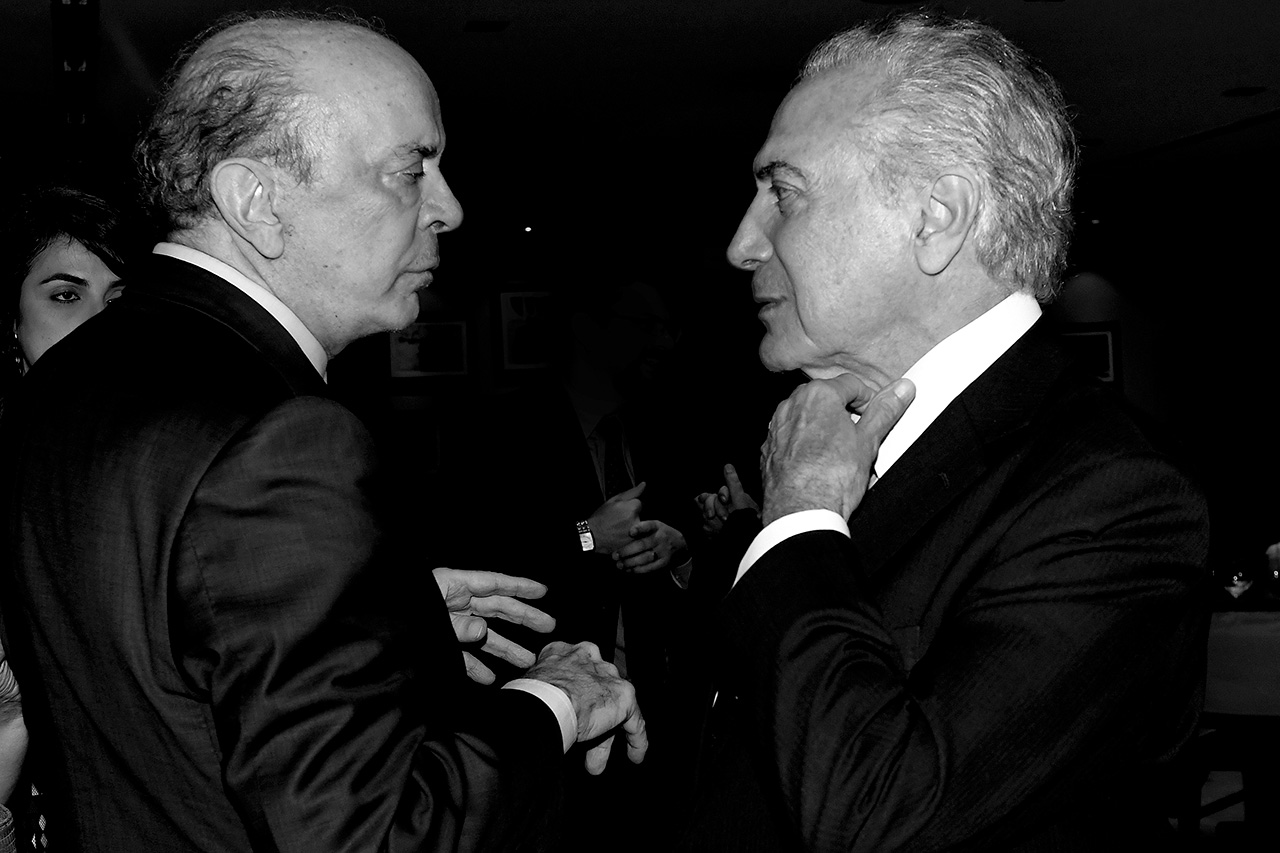 José Serra, senador pelo PSDB-SP, e Michel Temer